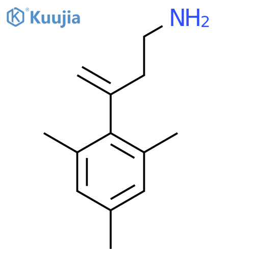 3-(2,4,6-trimethylphenyl)but-3-en-1-amine structure
