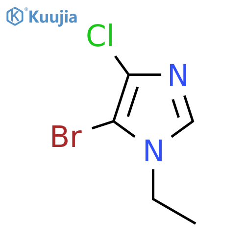 5-bromo-4-chloro-1-ethyl-1H-imidazole structure