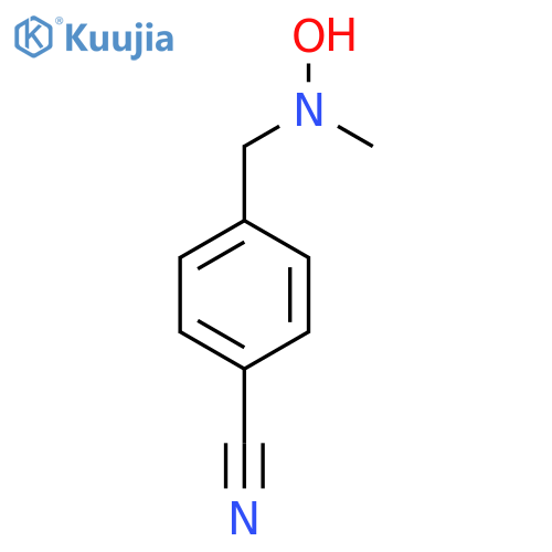 4-{hydroxy(methyl)aminomethyl}benzonitrile structure