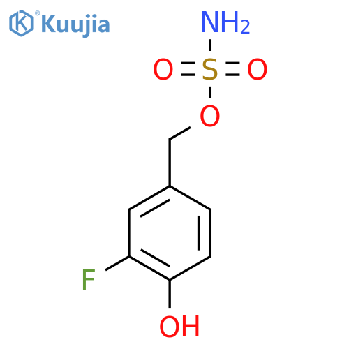 (3-fluoro-4-hydroxyphenyl)methyl sulfamate structure