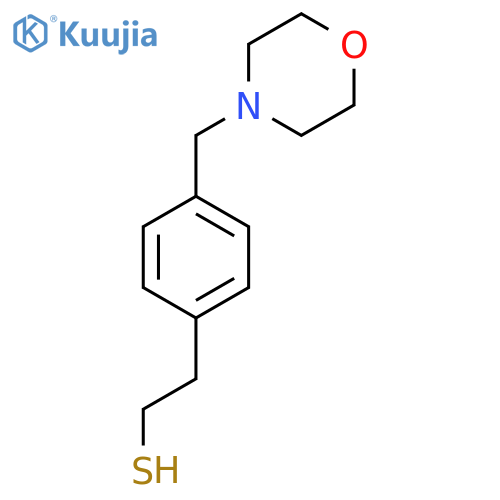 2-{4-(morpholin-4-yl)methylphenyl}ethane-1-thiol structure