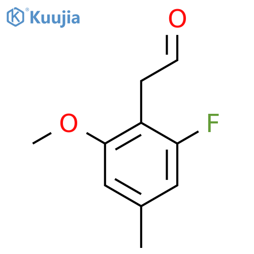 2-(2-fluoro-6-methoxy-4-methylphenyl)acetaldehyde structure