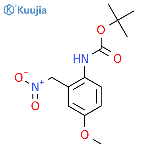 tert-butyl N-4-methoxy-2-(nitromethyl)phenylcarbamate structure