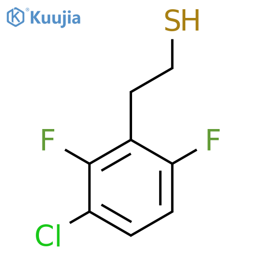 2-(3-chloro-2,6-difluorophenyl)ethane-1-thiol structure