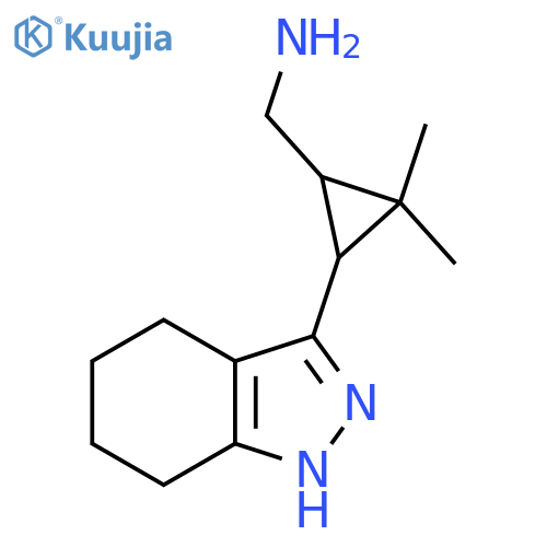 2,2-dimethyl-3-(4,5,6,7-tetrahydro-1H-indazol-3-yl)cyclopropylmethanamine structure