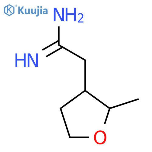 2-(2-methyloxolan-3-yl)ethanimidamide structure