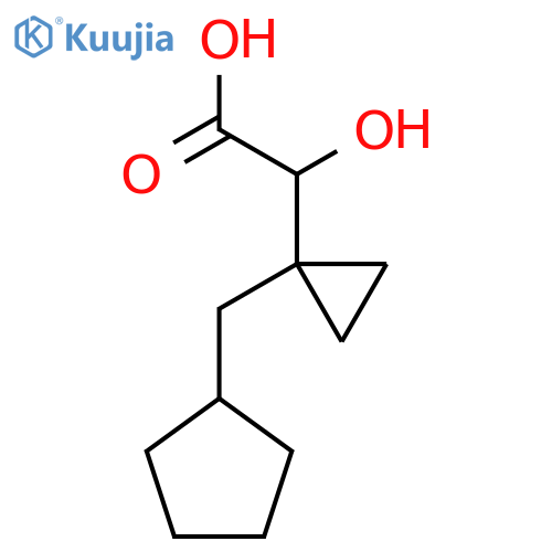 2-1-(cyclopentylmethyl)cyclopropyl-2-hydroxyacetic acid structure
