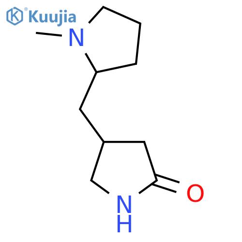 4-(1-methylpyrrolidin-2-yl)methylpyrrolidin-2-one structure