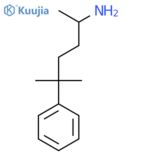 5-methyl-5-phenylhexan-2-amine structure