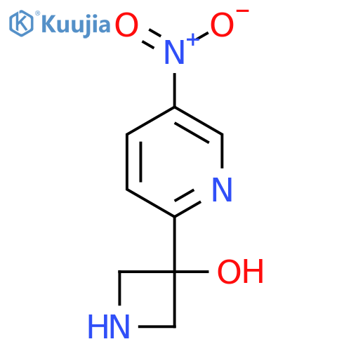 3-(5-nitropyridin-2-yl)azetidin-3-ol structure