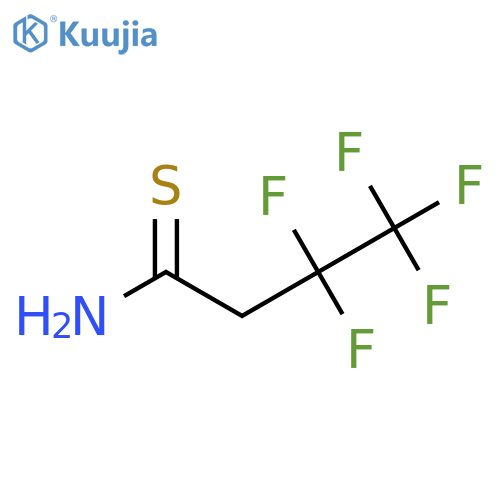 3,3,4,4,4-pentafluorobutanethioamide structure