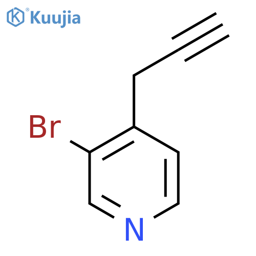 3-bromo-4-(prop-2-yn-1-yl)pyridine structure