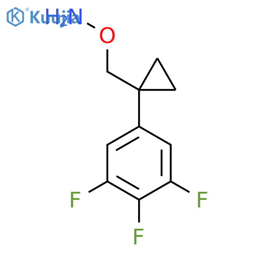 O-{1-(3,4,5-trifluorophenyl)cyclopropylmethyl}hydroxylamine structure