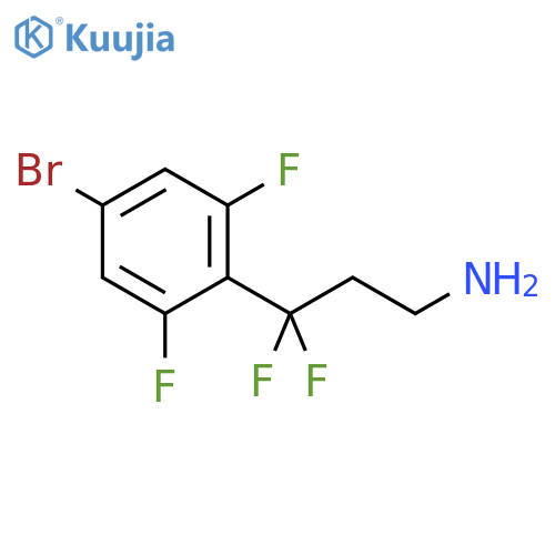 3-(4-bromo-2,6-difluorophenyl)-3,3-difluoropropan-1-amine structure