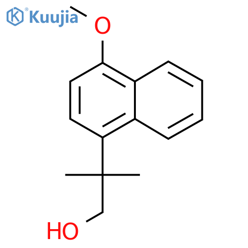 2-(4-methoxynaphthalen-1-yl)-2-methylpropan-1-ol structure