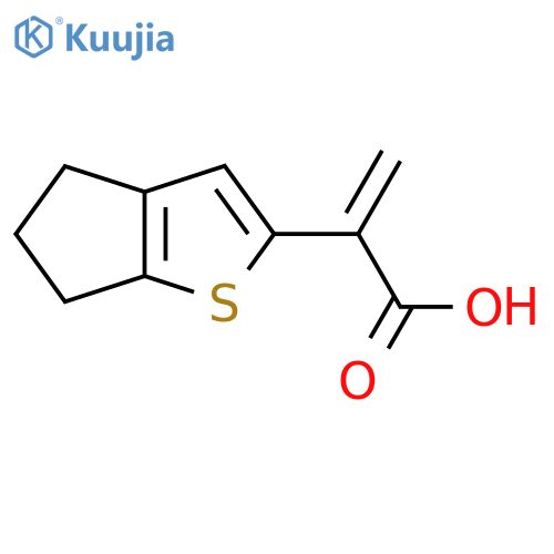2-{4H,5H,6H-cyclopentabthiophen-2-yl}prop-2-enoic acid structure