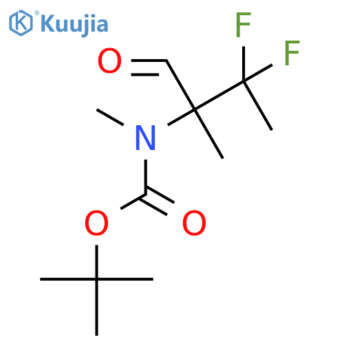 tert-butyl N-(3,3-difluoro-2-methyl-1-oxobutan-2-yl)-N-methylcarbamate structure