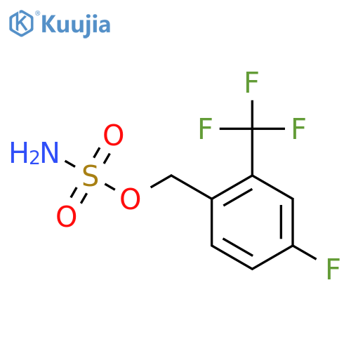 4-fluoro-2-(trifluoromethyl)phenylmethyl sulfamate structure