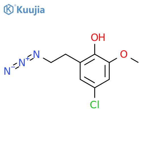 2-(2-azidoethyl)-4-chloro-6-methoxyphenol structure