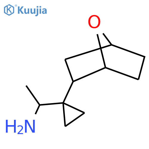 1-(1-{7-oxabicyclo2.2.1heptan-2-yl}cyclopropyl)ethan-1-amine structure