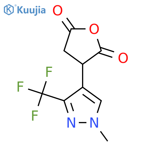 3-1-methyl-3-(trifluoromethyl)-1H-pyrazol-4-yloxolane-2,5-dione structure