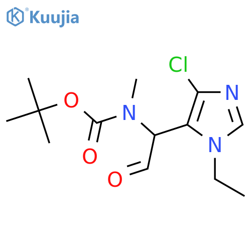 tert-butyl N-1-(4-chloro-1-ethyl-1H-imidazol-5-yl)-2-oxoethyl-N-methylcarbamate structure