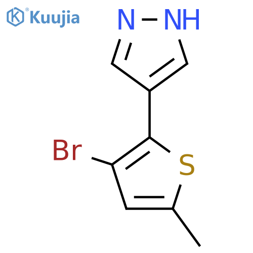 4-(3-bromo-5-methylthiophen-2-yl)-1H-pyrazole structure
