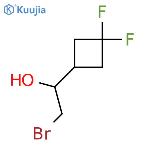 2-bromo-1-(3,3-difluorocyclobutyl)ethan-1-ol structure