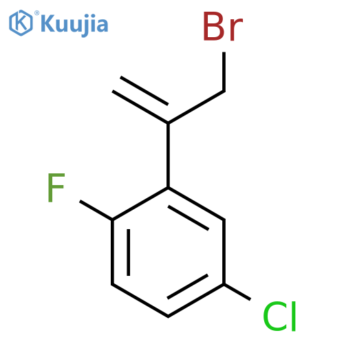 2-(3-bromoprop-1-en-2-yl)-4-chloro-1-fluorobenzene structure