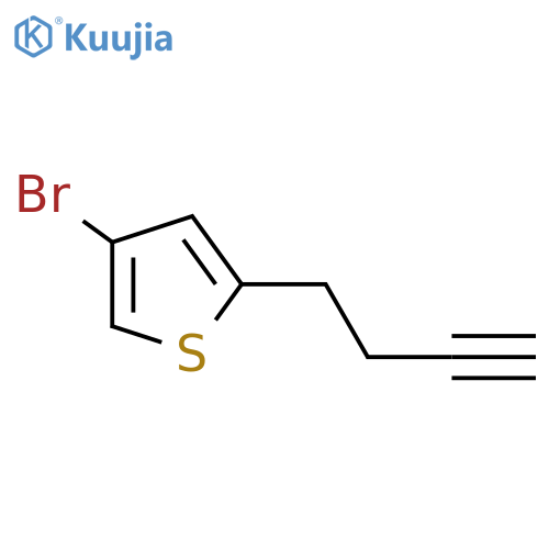 4-bromo-2-(but-3-yn-1-yl)thiophene structure