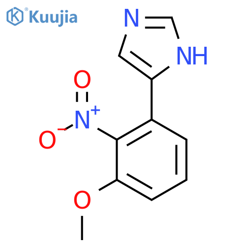 4-(3-methoxy-2-nitrophenyl)-1H-imidazole structure