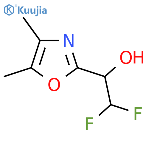 1-(dimethyl-1,3-oxazol-2-yl)-2,2-difluoroethan-1-ol structure
