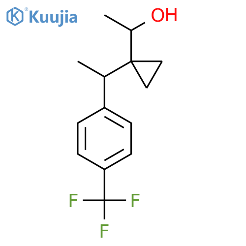 1-(1-{1-4-(trifluoromethyl)phenylethyl}cyclopropyl)ethan-1-ol structure