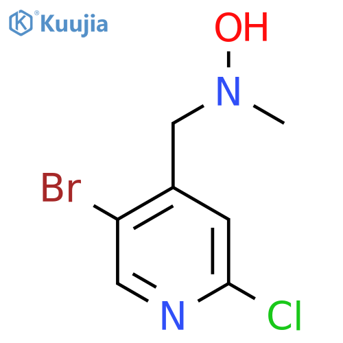 N-(5-bromo-2-chloropyridin-4-yl)methyl-N-methylhydroxylamine structure