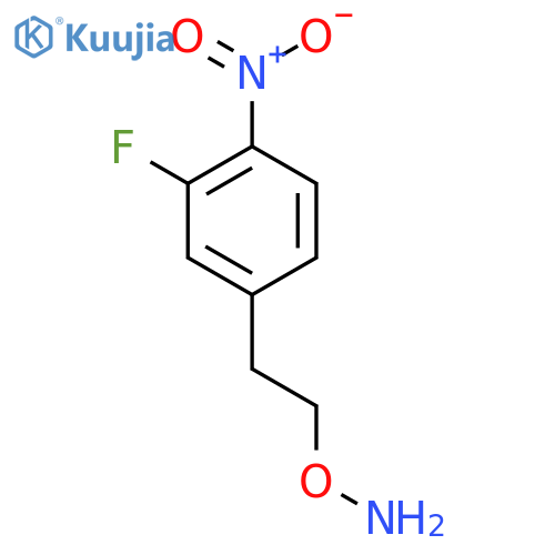 O-2-(3-fluoro-4-nitrophenyl)ethylhydroxylamine structure