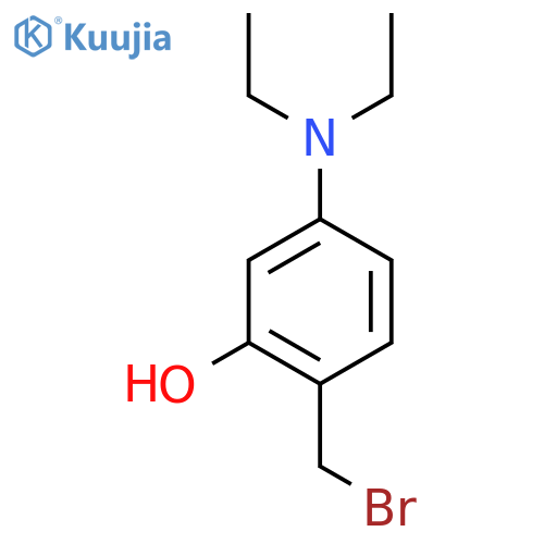 2-(bromomethyl)-5-(diethylamino)phenol structure