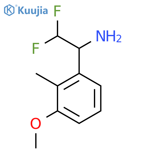 2,2-difluoro-1-(3-methoxy-2-methylphenyl)ethan-1-amine structure
