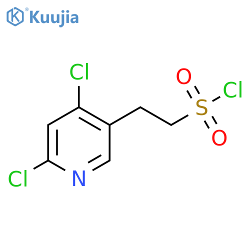 2-(4,6-dichloropyridin-3-yl)ethane-1-sulfonyl chloride structure