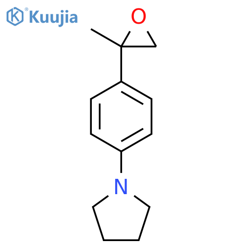 1-4-(2-methyloxiran-2-yl)phenylpyrrolidine structure