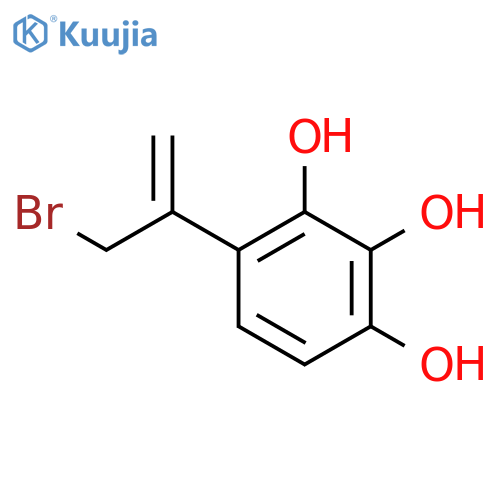 4-(3-bromoprop-1-en-2-yl)benzene-1,2,3-triol structure