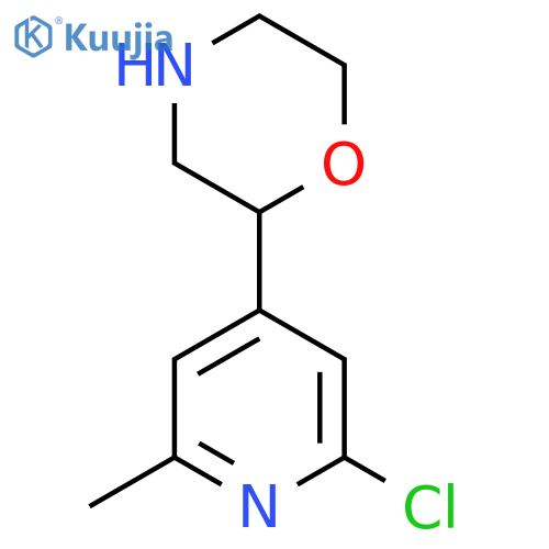 2-(2-chloro-6-methylpyridin-4-yl)morpholine structure