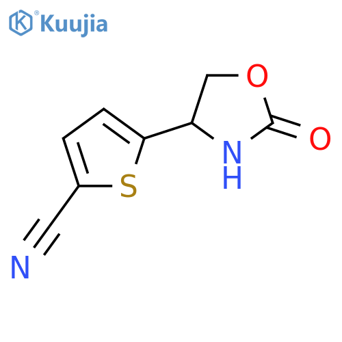 5-(2-oxo-1,3-oxazolidin-4-yl)thiophene-2-carbonitrile structure
