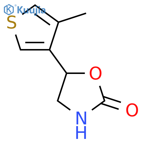 5-(4-methylthiophen-3-yl)-1,3-oxazolidin-2-one structure