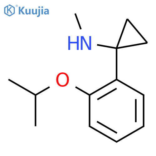 N-methyl-1-2-(propan-2-yloxy)phenylcyclopropan-1-amine structure
