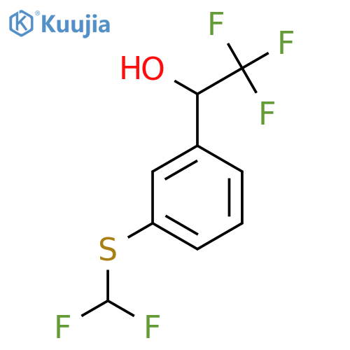 1-{3-(difluoromethyl)sulfanylphenyl}-2,2,2-trifluoroethan-1-ol structure