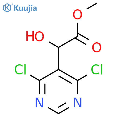 methyl 2-(4,6-dichloropyrimidin-5-yl)-2-hydroxyacetate structure