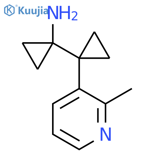 1-1-(2-methylpyridin-3-yl)cyclopropylcyclopropan-1-amine structure