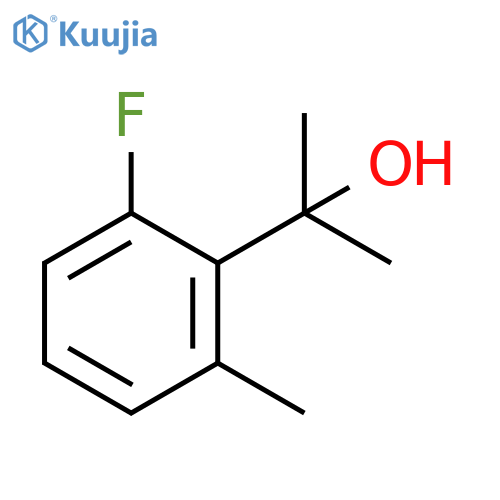 2-(2-fluoro-6-methylphenyl)propan-2-ol structure
