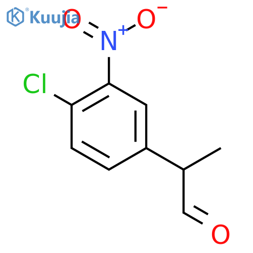 2-(4-chloro-3-nitrophenyl)propanal structure