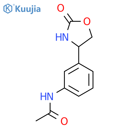 N-3-(2-oxo-1,3-oxazolidin-4-yl)phenylacetamide structure